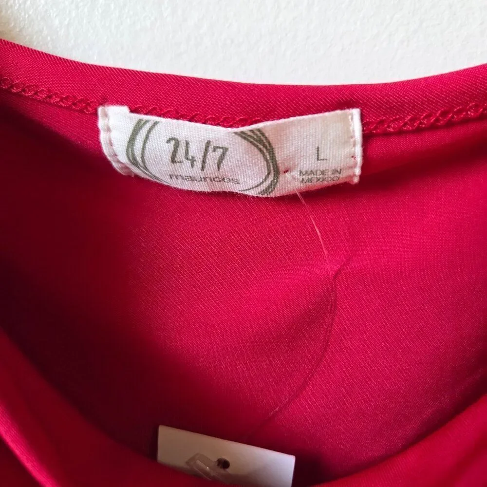 NWT MAURICES SEXY DRESS COWL NECK RED TANK TOP SIZE LARGE - Picture 8 of 12